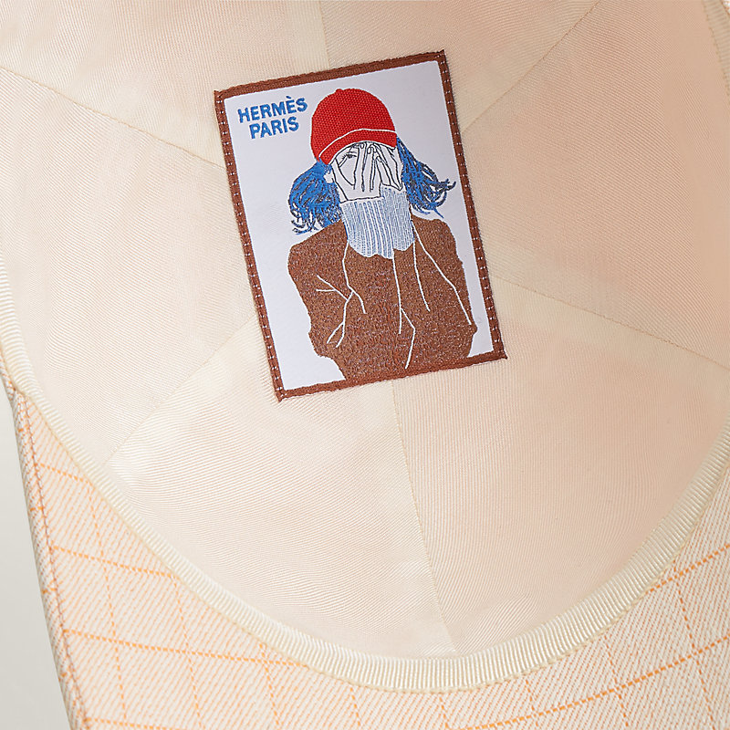 キャスケット 《テス・デニム》 - ホワイト | Hermès - エルメス-公式